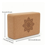 Cork Stretching Block Supportive Cork Block Stable Exercise Equipment for Yogis, Dancers, Home Workouts