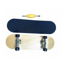 6 Pieces Alloy Trucks Maple Wood Fingerboard Includes Assembly Tool Wooden Finger Skateboard for Children, Skateboarders, Desktop, Desk