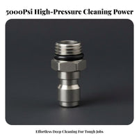 2 Pieces Stainless Steel Pressure Washer Connector Heavy Duty M14x1.5 Male Female Connector Kit Ball Lock Design