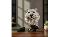 Creature Bust Figurine Carved Abstract Bust Sculpture Hand Finished Tabletop Ornament for Homeowners, Bookshelf