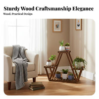 Floor-Standing Multi-Tier Plant Stand minimalist design Tiered Flower Pot Rack Space-Saving Display Shelf Sturdy framework for Gardeners, Apartment Dwellers, Homeowners, Balcony, Living Room, Indoor, Office