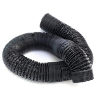 Thickened PVC Aluminum Foil Composite Duct for HVAC and Range Hoods, Double-Layer Telescopic Exhaust Hose