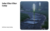 Waterproof LED Fiber Light-Transmitting Grass Light Solar Powered Decorative Grass Ground Light for Garden, Patio, Pathway