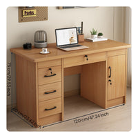 Computer Desk Sturdy and Stable Computer Desk with Storage Spacious Desktop PC Laptop Workstation for Students, Professionals, Bedroom, Living Room