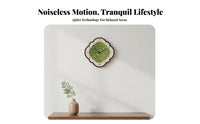 High Quality Texture Green Landscape Clock Quartz Movement Retro Artistic Wall Clock Ideal Gift Easy to Read for Interior Design Enthusiasts, Homeowners, Living Room, Bedroom, Office, Kitchen