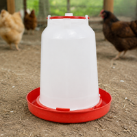 Automatic Siphon Waterer for Chickens, Thickened Polymer Bucket, For Family Chicken Coop and Small Backyards