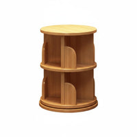 360-Degree Rotating desktop organizer Space-Saving Design revolving Desktop Book holder adaptable Use Office Storage Multi-Tier for Students, educators, Remote Workers, Study Room, Classroom