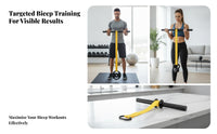 Handheld Wrist and Forearm Roller Weight Loading Sturdy Nylon Strap Wrist Strength Bar Forearm Training Bar Metal Loop