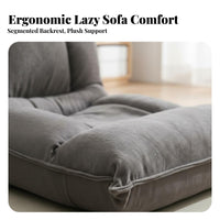 Single-Person Adjustable Floor Sofa Foldable Design Indoor Seating for Dorm Room