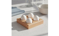 Wood Egg Holder Tray Smooth Finish Wooden Egg Tray for Pantry