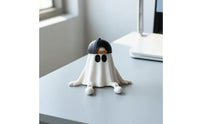specters Figurine with Baseball Cap Spooky Dangling Leg Funny Halloween Decor for Collectors, Tabletop, Desk