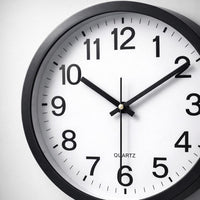 Wall Clock Silent, Battery Operated Movement, Home Living Room Bedroom, Round Acrylic Dial, Modern Casual, Pointer Digital Display