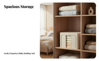 textile Storage Box Sturdy Construction foldable Wardrobe Organizer Stackable