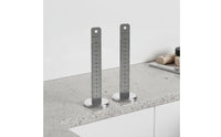 Tile Height Leveling Tool Material Floor Tile Leveling Ruler Thickened Wide Base Tiler Height Ruler for Tilers, Home Renovation