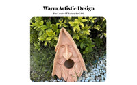 Tree Face Bird Feeder Weather-Resistant Old Man Tree Art Waterproof Old Man Face Birdhouse for Yard, Patio