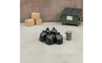 5 Pieces Realistic Model Garbage Bags Detailed Miniature Trash Bag Model for City Scenes
