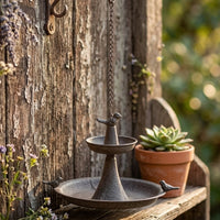 Hanging Bird Feeder Weather Resistant Two Tier Bird Feeder Easy to Fill for Garden, Patio, Balcony