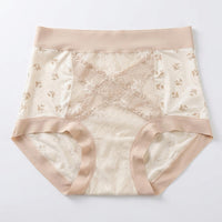 Shapewear Shorts for Women High Waist Firm Control with Jacquard Pattern, Breathable Cellulosic Fiber Boyshort Style Girdle for Everyday Wear