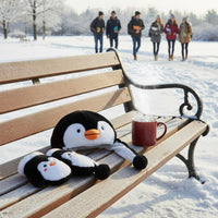 Warm Penguin Earflap Hat Cute Design Penguin Hat Windproof Creature Character Hood Ear Protection for Women, Teens, Cycling, Outdoor, Cold Weather