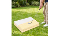 Golf Practice Mat Two-sidedSided Golf Training Mat Portable Slim for Golfers, Backyard, Garage
