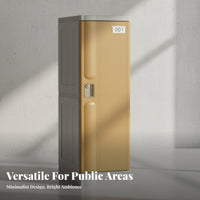 Rustproof ABS Plastic Locker Long-Lasting Plastic Locker Multifunctional Changing Room Cabinet Large Capacity for Gym, Swimming Pool, School, Office