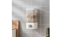 Easy Dispensing Wall Mounted Grain Dispenser Space-Saving Grain Dispenser Compact Storage Container for Kitchen