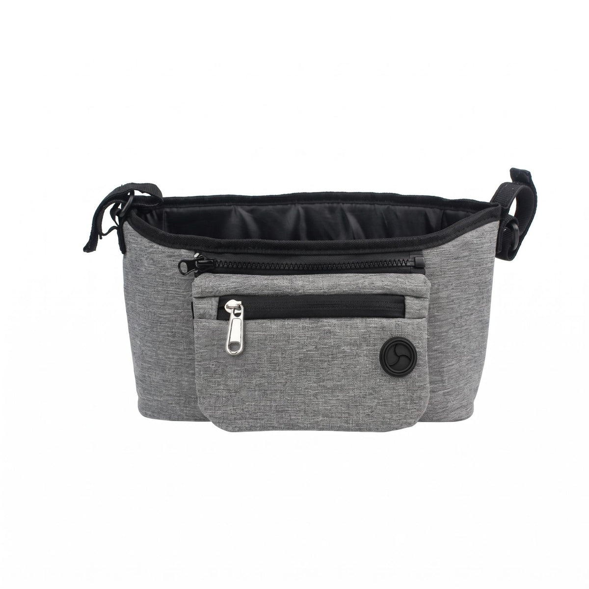 Pet Carriage Organizer Hanging Straps Carriage Organizer Bag Zippered Pocket for Travel