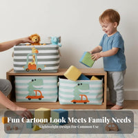creature Toy container Large Capacity Foldable Rectangular Container foldable Design adaptable for children, infants