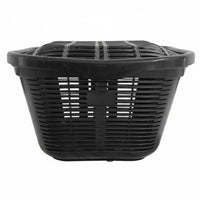 Bike Basket with Lid Easy Installation Rear Cycle Basket Heavy Duty for Students, Biking