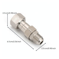 360 Degree Swivel Adapter Compact Pressure Washer Adapter Stainless Steel Coupler Corrosion Resistant Inline Coupling Heavy Duty