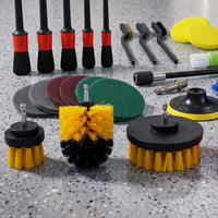 26 Pieces Auto Detailing Brush Set Multi-Surface for Garage