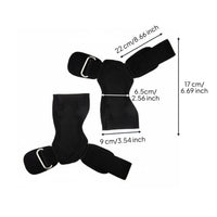 2 Pieces Rubber Palm Guards with Wrist Support Single Size Weightlifting Hand Grips Steel Buckle Deadlift Grip Pads for Deadlifts, Powerlifting