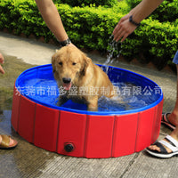 Foldable PVC Pet Swimming Pool for Dogs and Cats, Portable Bathing Tub for Outdoor and Indoor Use