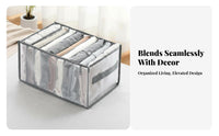 3 Pieces Underwear Compartment Box Set foldable Drawer Divider Foldable