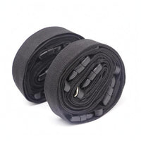 2 Pieces Looped Ends Wall Storage Strap Black Strapping Strap Organizer Flat Band