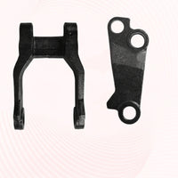 Pallet Truck Wheel Bracket Replacement Wheel Bracket with Mounting Ears Heavy-Duty for Maintenance Technicians, Warehouse Managers