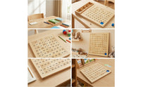 Hundred Board Educational Number Board Numbered Counting Toy with Storage Box for Homeschoolers, Teachers, Homeschool