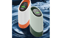 Waterproof Rechargeable Shower Pump Adjustable Speed Electric Portable Shower Digital Display Outdoor Gear Low Noise for Campers, Hikers, Pet Owners, Camping, Travel, Dormitory