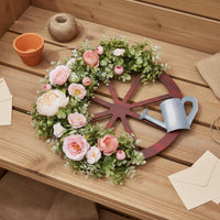 Watering Can Wreath Floral Wreath for Outdoor