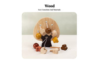 Tree Bead Threading Toy Hand-Eye Coordination Wooden Threading Toy Educational Lacing Bead Set