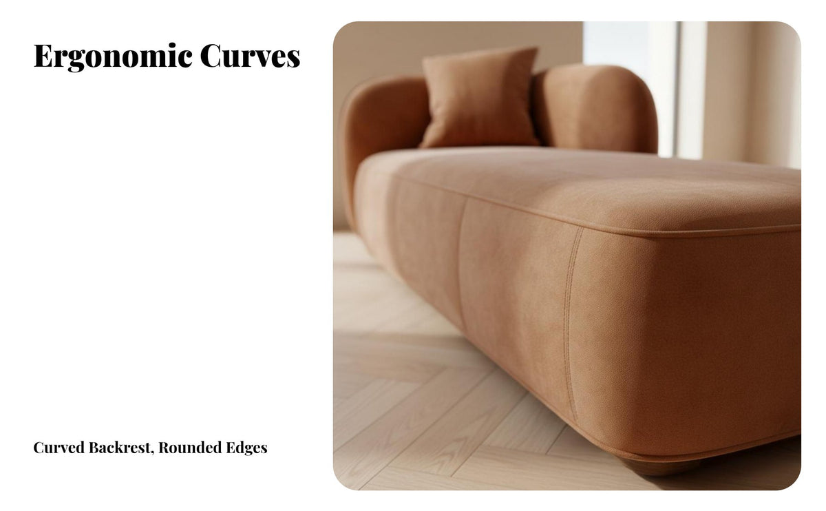 Luxury Design Oversized relaxing Chaise architecturalaesthetic Single-side Chaise Lounge Statement Piece Daybed Modern Aesthetic for Homeowners, Book Lovers, Movie enthusiasts, Bedroom, Hotel, Apartment, Home Theater