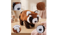 Raccoon Stuffed Toy Walking Raccoon Stuffed Animal Electric Stuffed Toy Interactive Battery-Operated for Children, Playroom
