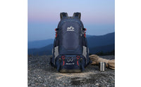 50L Hiking Backpack Multi-Multi-Compartment Layout Backpack Breathable Back Panel Travel Rucksack for Men