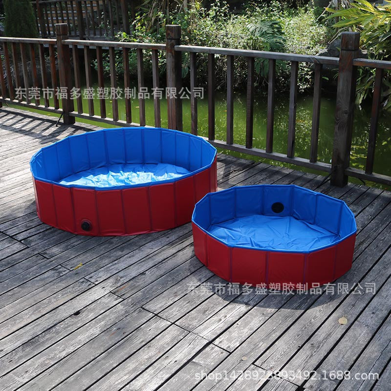 Inflatable Foldable PVC Pet Swimming Pool for Dogs and Cats