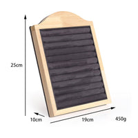 Minimalist Design Velvet Band Holder Display Stand Large Capacity Tabletop Band Holder Organizer Tray Stable Easel Back for Jewelry Collectors
