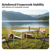 Foldable Design Square Foldable Card Table sturdy Duty Square Foldable Table Easy Storage Portable Furniture No Assembly Required for Game Players, function Hosts, outdoorsdoor, Indoor, Camping, al fresco meals