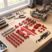 RC Replacement RC Car Parts with Hardware Metal Dampening System Kit for Hobbyists