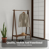 Minimalist Design complimentarystanding Coat Tree polished Finish Garment Stand Sturdy Household Furniture Multiple pegs for Families, Homeowners, Renters, Bedroom, Entryentry, Hallentry, Dorm Room