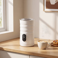 Electric Milk Frother Adjustable Temperature Milk Frother with Digital Display Foam Maker with Warmer Multi-Functional
