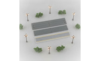 N-Scale Railway Platform Assembly Kit Miniature Station Platform Kit Plastic Scenery Realistic